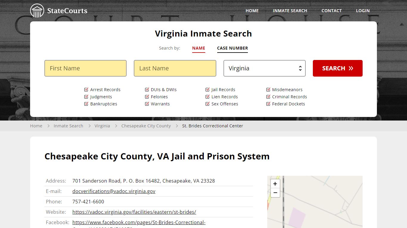 St. Brides Correctional Center Inmate Records Search, Virginia ...